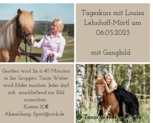 Individual Training mit Fotoshooting mit Louisa Lehnhoff-Mörtl und Tanja Weber